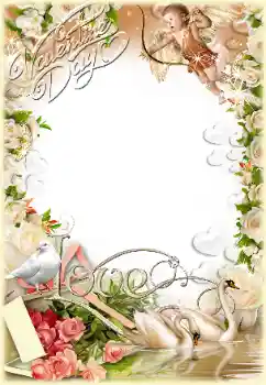 אפקט צילום מהקטגוריה כרטיסי ברכה ליום ולנטיין № 130714. כיתוב על המסגרת: יום האהבה שמח!
